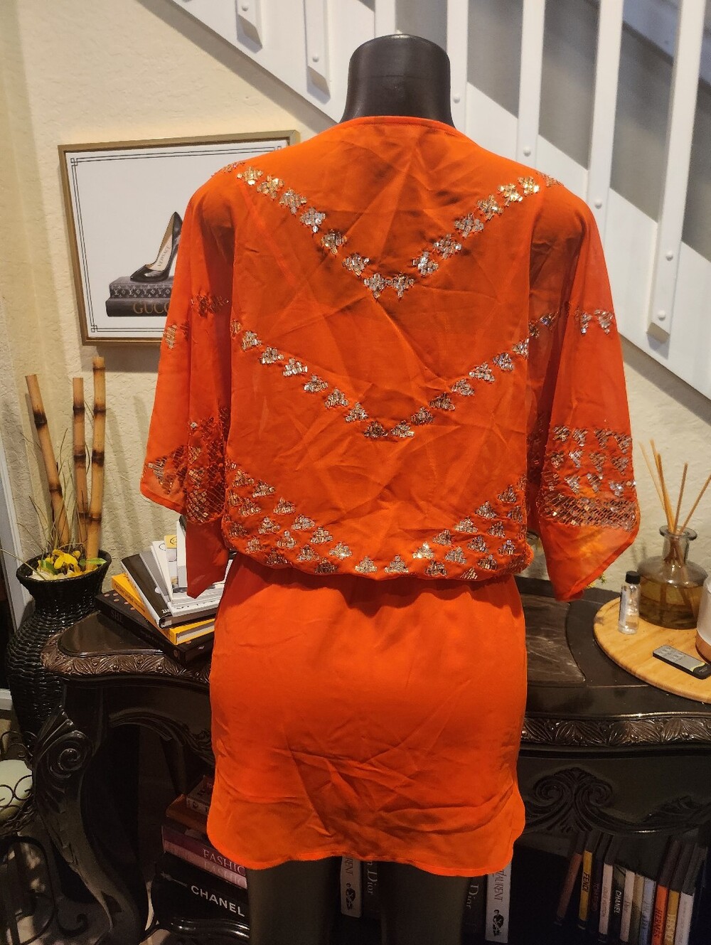 MARCIANO CASSIA EMBELLISHED KAFTAN size S NEW - Picture 7 of 7
